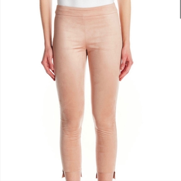 NWT Dusty Pink Vegan Microsuede Leggings - Picture 1 of 15